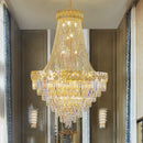 GobekUsa Crystal Chandelier Villa Living Room Modern Light Luxury Hotel Lobby Elegant Staircase