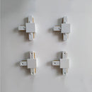 GobekUsa Ceiling Track Rail Connector Set: Black/White, Straight/Cross, 0.5m/1m, 2-Wire