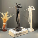 GobekUsa Golf Player Sculpture Abstract Human Body Figure Statue Resin Decor Figurine