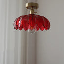 GobekUsa Glass Industrial Pendant Light: Loft Style Fixture with Copper Socket for Home Decor