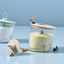 GobekUsa ABS Spice Jar Set with Spoon for Salt Sugar Pepper Powder