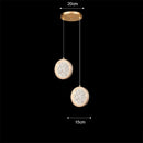 GobekUsa Gold Acrylic LED Chandelier Pendant Light for Modern Nordic Home Decor