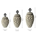 GobekUsa Geometric Diamond Check Ceramic Vase: Home Decor Floral Arrangement & Accessories
