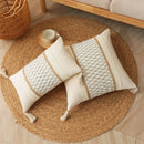 GobekUsa Bohemian Tassel Cushion Cover: Handmade Geometric Crochet Pillowcases