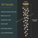 GobekUsa Butterfly Acrylic Chandelier Modern Ceiling Light Pendant Lamp for Living Room
