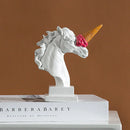 GobekUsa Ice Cream Horse Head Resin Sculpture Figurine for Home Office Decor & Gifts