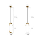 Nordic Gold Linear LED Pendant Light