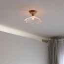 GobekUsa Glass Wood LED Ceiling Lamp for Home Lighting and Decoration