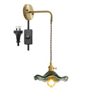 GobekUsa Amber Glass LED Wall Sconce for Home Indoor Lighting
