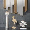 GobekUsa David Bust Resin Sculpture | Abstract Nude Man Figurine for Room Decor