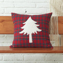 GobekUsa Christmas Cartoon Letter Embroidered Pillow Cover Festive Sofa Cushion
