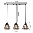 GobekUsa Industrial Wood Pendant Chandelier for Dinning Living Room Kitchen LED Fixture