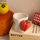 GobekUsa Chili Handle Cup & Saucer Porcelain Coffee Mug Tea Teacup Juice Cup