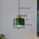 GobekUsa Japanese Style LED Pendant Lamp Copper Glass Hanging Light Fixtures