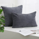 GobekUsa Corduroy Striped Cushion Cover 30-60cm Soft Comfortable Throw Pillow Case Home Decor