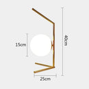 GobekUsa Glass Ball Table Lamp: Modern Nordic LED Desk Light