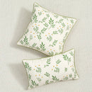 GobekUsa Botanical Floral Embroidered Cushion Cover - Country Style Decorative Pillowcase