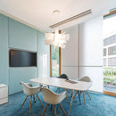 GobekUsa Acrylic Leaf Pendant Lamps: Modern Ceiling Hanging Light for Kitchen Island & Living Room