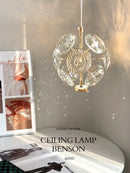 European K9 Crystal Mini Pendant Light in Polished Chrome