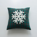 GobekUsa Christmas Cartoon Letter Embroidered Pillow Cover Festive Sofa Cushion