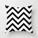 GobekUsa Heart Stripe Pillow Cases | Black & White Polyester Cushion Covers