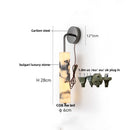 GobekUsa Carbon Steel LED Wall Lamp with Pull Chain Switch & Marble Stone Fixtures