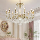 GobekUsa Black Gold Crystal Chandelier Pendant Light for Elegant Living Spaces