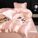 GobekUsa Ice Rayon Duvet Cover and Pillowcase Set: Smooth Comfort in Single & Double Sizes