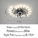 GobekUsa 2023 Modern Chandelier Ceiling Fan Lights for Living Room Bedroom Upscale Decor