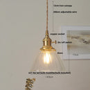 GobekUsa Green Glass Adjustable LED Pendant Lamp - Modern Nordic Hanging Light