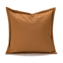 GobekUsa Abstract Plush Burnt Orange Embroidered Pillow Cover 45x45cm Ivory Decoration