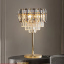 GobekUsa Crystal Table Decor Lamp 3000K E14 Bulb Desk Light for Bedside Office