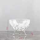 GobekUsa Golden Branches Glass Bowl Set for Home Kitchen Desserts and Snacks