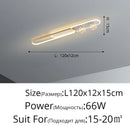 GobekUsa Gold Starry Strip Flush Mount Ceiling Light Luxury Chandelier