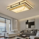 GobekUsa Gold Ceiling Lamp | Modern Rectangle Crystal Bedroom Living Room Light