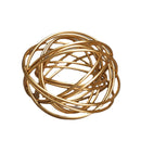 GobekUsa Geometric Golden Thread Metal Balls Decorative Figurines