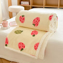 GobekUsa Cartoon Lamb Wool Blanket: Double-Layered, Thick & Warm for Children & Adults