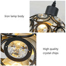 GobekUsa Crystal Triple Pendant Lamp: Modern Nordic Design for Dining Room, Bedroom, Bar Counter