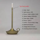 GobekUsa LED Bar Table Lamp: Rechargeable Desk Light for Home, Office, Study, Bedroom