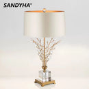 GobekUsa Crystal Branch Table Lamp: Modern Luxe Decor for Bedroom, Living Room & Home Reading