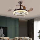 GobekUsa Adjustable Blade Ceiling Fan Light with Remote-Controlled LED - Elegant Home Decor