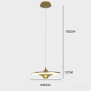 GobekUsa LED Flying Saucer Pendant Lights for Living Room Dining Bedroom Indoor Lighting