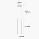GobekUsa Black Slim 50cm 60cm LED Pendant Lamp for Restaurant Bar, Nordic Minimalist Style
