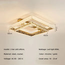 GobekUsa Crystal LED Ceiling Chandelier: Smart Dimmable Bedroom Lighting Fixture