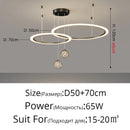 GobekUsa LED Star Chandelier for Modern Living Room Bedroom Decor