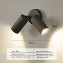 GobekUsa Gold Aluminum LED Wall Lamp Rotatable for Bedroom Living Room Office