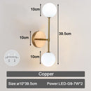 GobekUsa Frosted Glass Ball LED Wall Lamp for Corridor, Aisle, and Bedroom