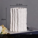 GobekUsa Glacial Ceramic Vase: Hydroponic Flower Pots, Desk Decoration, Room Aesthetic Decor