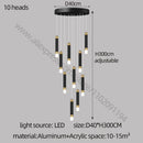 GobekUsa LED Chandelier: Modern Nordic Acrylic Luxury Lighting for Home Decor
