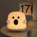 GobekUsa Boo Ghost Silicone Lamp: Touch Sensor Dimmable LED Night Light for Kids